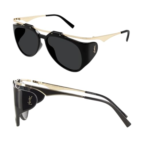 SAINT LAURENTSL M137/F AMELIA Floating Aviator Sunglasses + Bundle with eSHADES Luxury Eyewear Kit