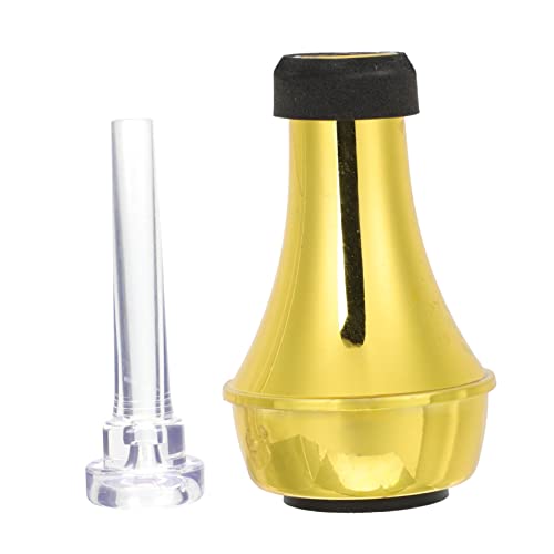 BESTonZON Trumpet Mute Kit 1 Set Abs Plastic Felt Nozzle Practice Mute for Trumpet Sound Reduction