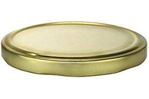 Nakpunar 24 pcs 110TW Gold Lids, BPA Free Plastisol Lined - Secure...