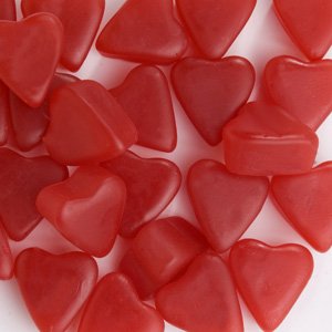 All City Candy Valentines Day Jelly Juju Bulk Bags (Sour Cherry Jelly Hearts, 3lb Bag)