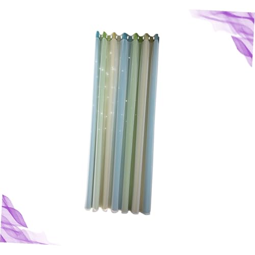 Rideau occultant double couche pour salon ambiance ciel étoilé vert