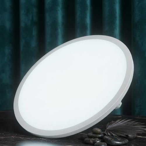 Image of Instapower Polycarbonate Recessed Ceiling Light Ultra Slim Round LED Downlight 2-Year Warranty (Cool White - 18W)
