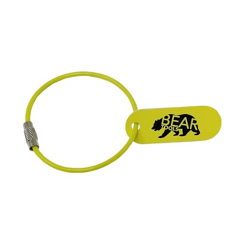 BearTOOLS Cable Loop Attachment, Wire Tool Loop Tail, Wire Key Chain, Key Ring Loop With Screw Gate - Image 2