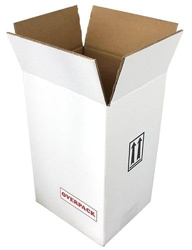 Air Sea Containers 25 Liter - 3H1 Jerrican - NON-UN OVERPACK BOX - Perfect Low Cost Solution for Shipping A Single 6.6 Gallon Jerricans - Inner Dims: 11-1/2” x 9-7/8” x 18-5/8