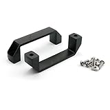 PZRT 2-Pack Black Aluminium Alloy Handle Rectangular Industrial Pull Handle for 20 Series Aluminum...
