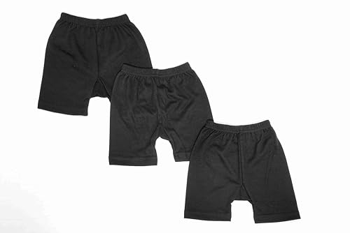 Image of Red Rose Kids Girls Cotton Solid Shorty Pack of 3
