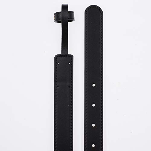 G Genuine Leather Belt Replacement Belt Strap Without Buckle 25Mm Wide Black 40Inch #TOP1