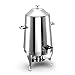 ALX-Dec Cafetera De Leche con Aislamiento para Buffet De 15 L, Barril De Bebidas, Barril De Leche De Soja con Calefacción Eléctrica con Prácticos Oídos De Barril, Material De Acero Inoxidable