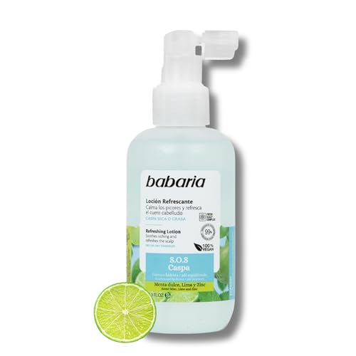 Babaria - Locion Anticaspa Hidratante Pelo | Anticaspa Hombre Y Anticaspa Mujer | Hidratante Pelo Que Calma El Picor | Locion Anticaspa Con Menta Dulce | Anticaspa mujer y hombre 150ml