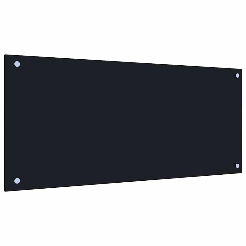 Generisch Küchenrückwand 2 pcs Schwarz 90 x 40 cm Gehärtetes Glas,Heim & Garten,Küche & Esszimmer,Küchenhelfer & -utensilien-3415437
