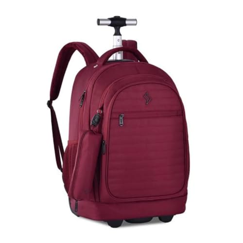 Mochila de Carrinho Reforçada Lisa C/Estojo CLIO - HU24704 (Vinho)