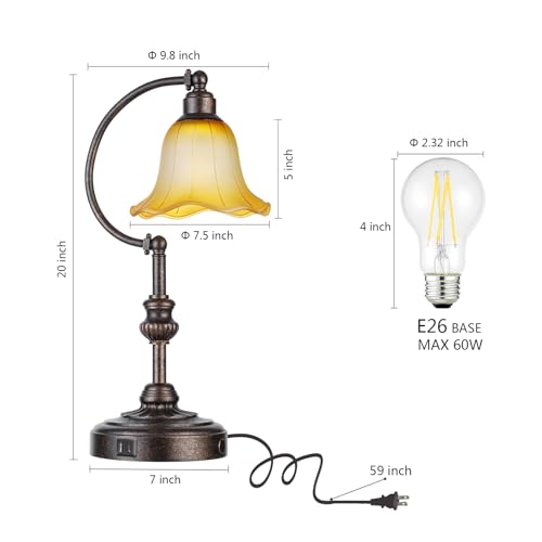 Roria RO-8922 Touch Farmhouse Table Lamp thumb #5