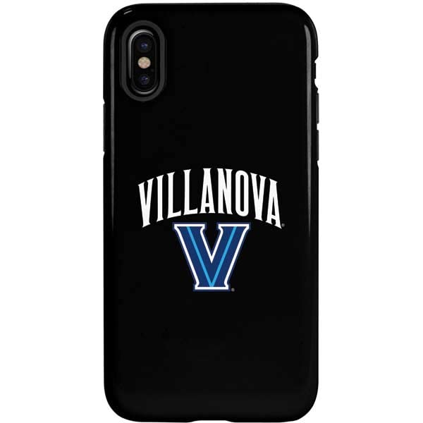 Skinit Pro Phone Case Compatible with iPhone X - Officially Licensed College Villanova V Black Design