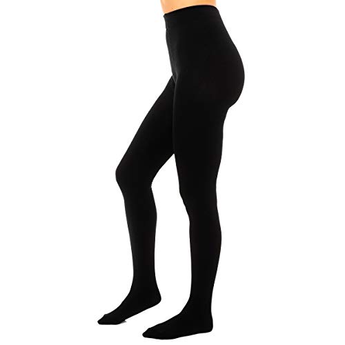 Dim Collant Thermo Polaire Collants Femme NA Noir (Noir) Medium (Taille fabricant: 3/4) lot de