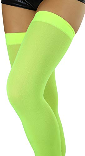 Image of ToBeInStyle Women's Nylon Thigh High Schoolgirl Opaque Stockings