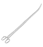 18' Long Curved Hemostat Forceps - Stainless Steel Locking Tweezer Clamps - Ideal Hemostats for Nurses, Fishing Forceps, Crafts and Hobby by G.S Online Store