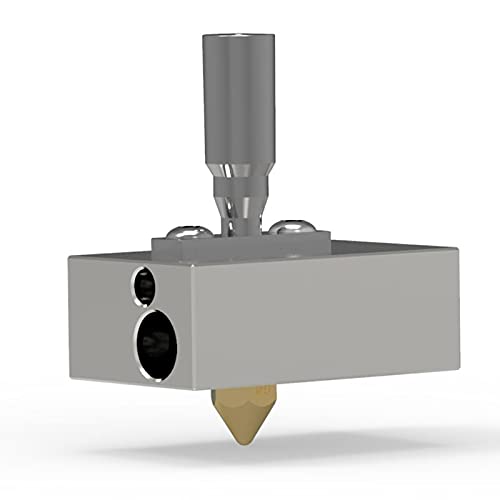 Réparez la tête d'impression 1 Set Hot End avec Le kit d'extrudeuse Hotend de buse 0.4MM V2 adapté à la tête d'impression de Bloc Chauffant d'imprimante 3D Zortrax M200 (Couleur : Argent)