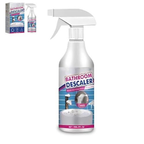 Bathroom Descaler Foam Cleaner Spray, Upgrade All-Purpose Stubborn Stains Cleaner, Jue Fish Bathroom Descaler Foam Cleaning Spray for Bathtub,Toilet,Glass,Faucet (1)