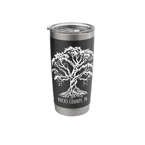 Bucks County PA Old Tree Stainless Steel Tumbler