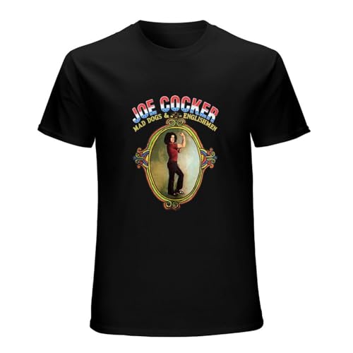 Photo de DERYKK Unisex T-Shirt Itu Joe Cocker Mad Dogs Englishmen Mens Funnys O Neck Black XL