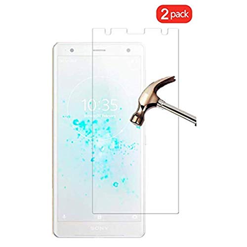 for Sony Xperia XZ2 Screen Protector Tempered Glass - [2 Pack] Ultra Thin Protective Screen Protector Film for Sony Xperia XZ2