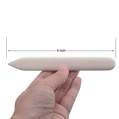 VENCINK Genuine Bone Folder Scoring Folding Creasing Origami Paper Creaser Crafting Tool for DIY Handmade Leather Burnishing, Bookbinding, Scrapbooking, Paper Cards Crafts (100% Cattle Bone) - Image 3