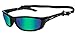 Wiley X P-17 Sunglasses, Polarized Emerald Mirror, Gloss Black