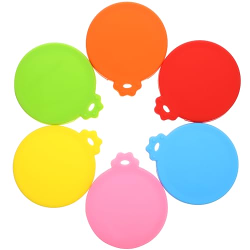 AUTSUPPL 6Pcs Can Covers for Pet Food and Beverages Fit for Standard Cans Reusable Lids for Dog and Cat Food Storage