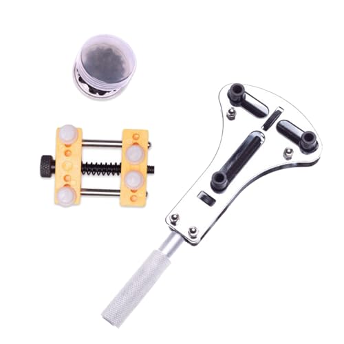 時計セット頑丈な時計ケースオープナー調整可能なレンチとムーブメントホルダー付き家庭用プロの時計屋ツール