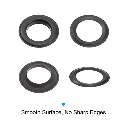 Uxcell 50 Sets Grommet Tool Kit Metal Grommet Eyelets Black 20Mm 4/5 Inch Copper With 3Pcs Installation Tools & Storage Box For Fabric Leather Curtains Clothes Diy #TOP3