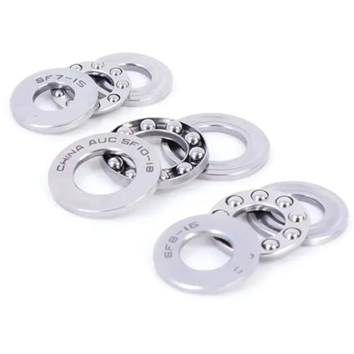 Bille de butée 7x17x6mm, roulement plat miniature inox de précision