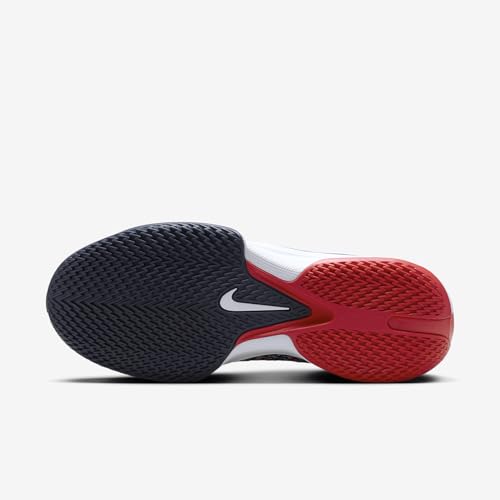 Nike G.T. Cut Academy Basketball Shoes (HM9424-100, White/Sport Red/Obsidian)2