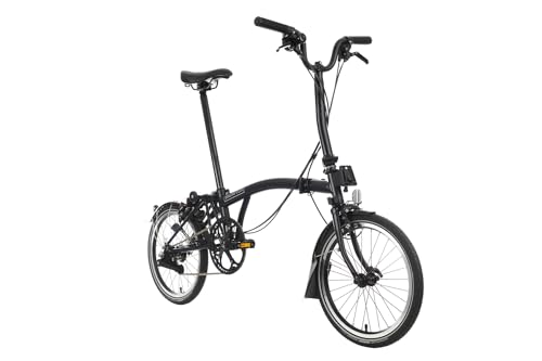 Brompton C Line 2 Speed Folding Bike (Black, Mid)