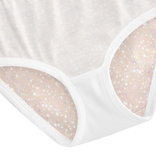 Beige Dots Toddler Cotton Underwear, Girls Underwear Cotton, 2T–8 Years4