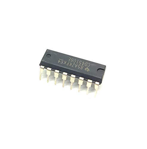 Image of INVENTO 2Pcs CD4510BE 4510 IC CMOS Binary Up /Down Counter, D- Type Flip Flop, 8 MHz, 3 V to 18 V, DIP-16