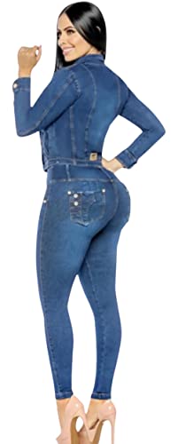 Malibu Boutique Colombian Push Up Set Blue 8156