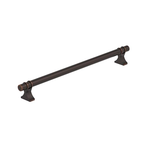 Image of Amerock Davenport 10-1 /16 inch (256mm) Center-to-Center Oil-Rubbed Bronze Cabinet Pull, BP36620ORB