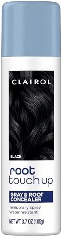 Clairol Root Touch-Up Hair Coloring Spray, Black, Pack of 1
