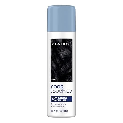 Clairol Root Touch-Up by Nice'n Easy Temporary Hair Coloring Spray, Black Hair Color, Pack of 1