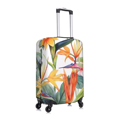Colorful Flower Print Luggage Suitcase Covers Elastic Washable Luggage Protector Luggage Covers For Suitcase3