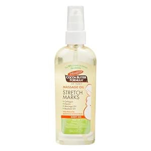 Palmer’s Cocoa Butter Formula Massage Oil for Stretch Marks and Pregnancy Skincare, 3.4 Ounces
