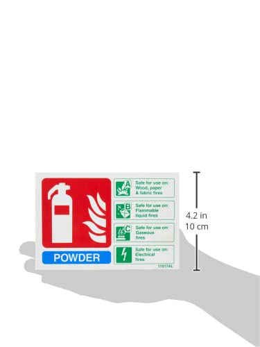 Feuerlöscher-Schild Für Pulverlöscher – Klar & Normgerecht