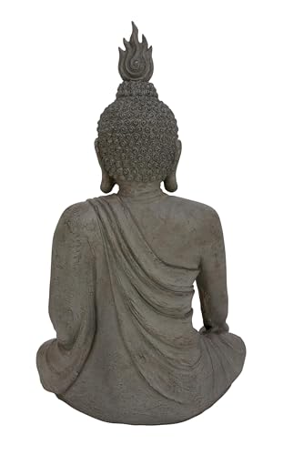 Deco 79 92694 Polystone Buddha Decorative Sculpture Meditating Home Decor Statue thumb #2