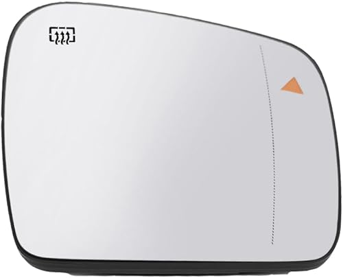Espejo calefactable para el lado del pasajero compatible con Dodge Durango Jeep Grand Cherokee 2011-2021, espejo calefactable derecho con
