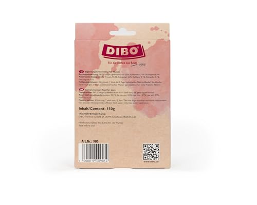 DIBO Kollagen Sticks mit Grünlippmuschel, 150g Packung - Gelenkgesundheit, Haut-, Fell- und Zahnpflege für Hunde, langlebiger Naturkausnack, 100% natürliche Zutaten, Kollagen aus Rinderhaut