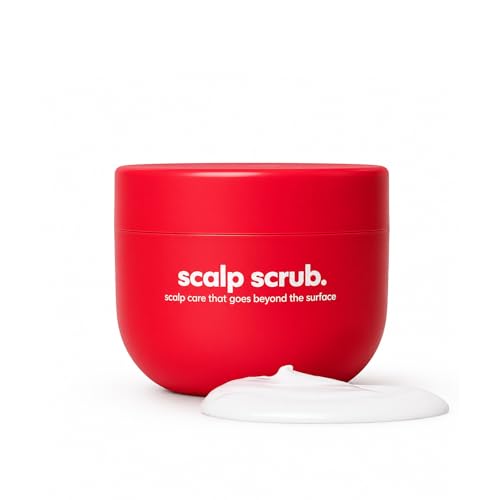 Scalp Scrub Comfort Balm Itchy Scalp & Skin Revive and Restore Scalp Care Treatment in Red Jar Gentle Exfoliating Hair Treatment for Dry Flaky-Looking Scalp 3.4 Fl Oz