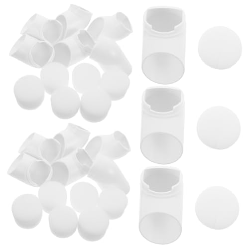 IMIKEYA 15 セット水耕栽培用定植カップ 吸水海綿 省スペース設計でバルコニー菜園に 土不要のパイプ水耕立柱対応育苗用品