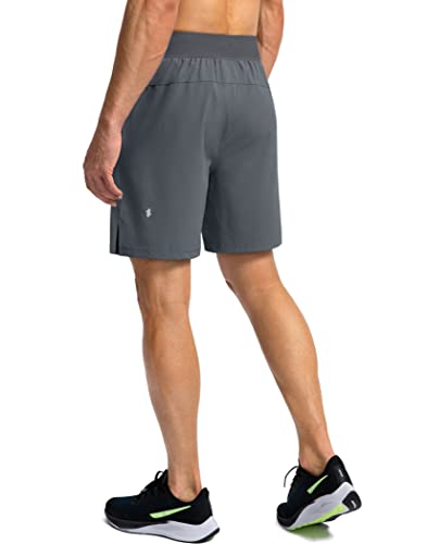 Image of Soothfeel Men's Running Shorts with Zipper Pockets 9 inch / 7 inch / 5 inch Quick Dry Eight Basketball Gym Workout Athletic Shorts