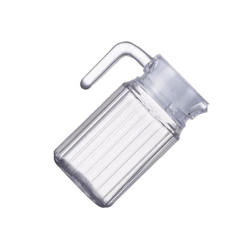 drburpily Carafe à eau froide de 500 ml avec couvercle, idéale pour la maison et le bureau. Ces carafes en plastique contiennent un pichet et sont parfaites pour les jus, Bouilloire rayée 500 ml