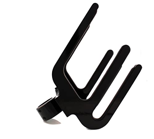 Big Air Hydro Combo Rack (Black Powder Coat) - Holds 1 Kneeboard and 1 Wakeboard - 2.5\" Clamp with Neoprene Liners to accommodate Down to 2.375\", 2.25\", 2\" and 1.875\" Round tubing - Thumbnail 2
